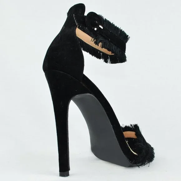 Women's Stiletto Heel with Ankle Strap - Picture 3 of 4
